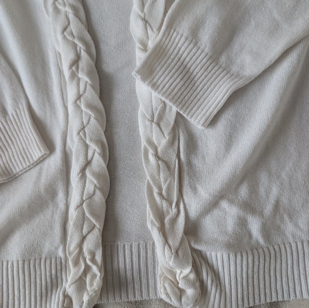 3/$30 imPRESS Women's Cream Cardigan - Picture 3 of 5